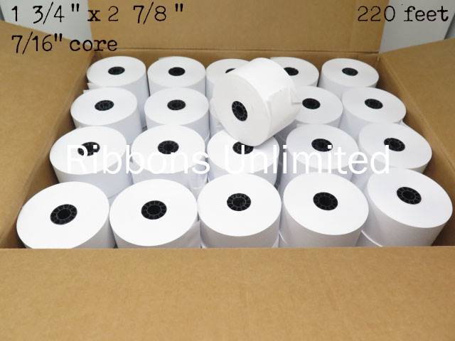 1 3/4 (44mm) x 220' Thermal Paper